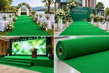 Thảm Nỉ Màu Xanh Lá